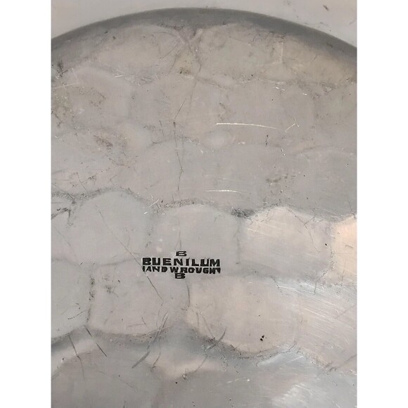 Buenilum Hand Wrought pewter plate 12" Round - Picture 3 of 3